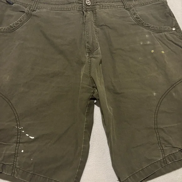 Kuhl Ramblr Shorts 40 42x10 Olive Green Cargo Lightweight Outdoor Hiking Pockets - Picture 2 of 8
